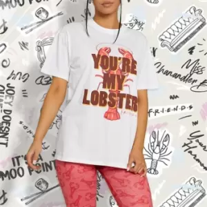 I Saw It First Friends You're My Lobster Pyjama Set - Pink