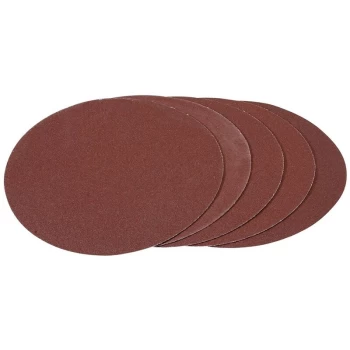 Draper 93426 - Hook And Loop Aluminium Oxide Sanding Discs, 180Mm, 100G (Pack Of 5)