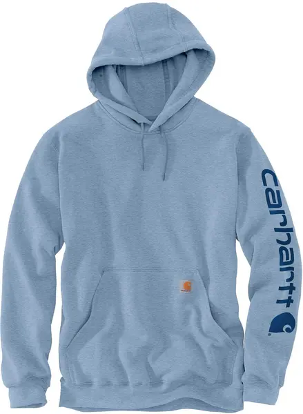 Carhartt Logo, hoodie , color: Light Blue (H74) , size: L