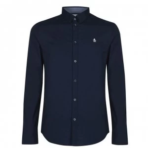 Original Penguin Original Penguin Poplin Long Sleeve Shirt - Navy 413