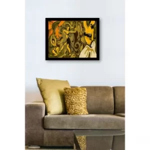 SC0543 Multicolor Decorative Framed MDF Painting