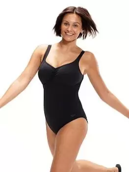 Speedo Shaping AquaNite Swimsuit - Black, Size 36, Women