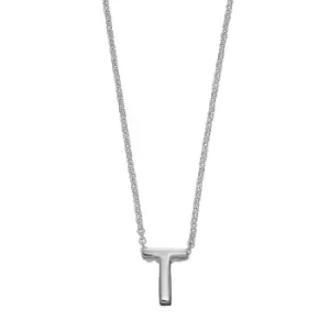 Sterling Silver Alphabet Letter T Necklace