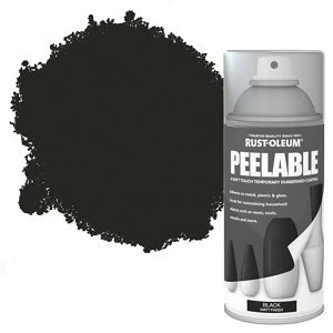 Rust-Oleum Peelable Black Matt Spray Paint 150ml