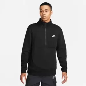 Nike Club Half Zip Top Mens - Black