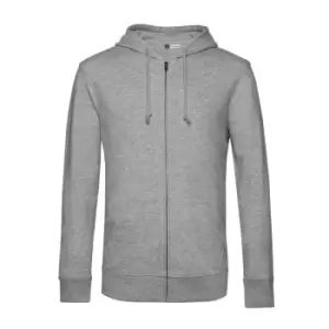 B&C Mens Organic Hoodie (XXL) (Grey Heather)