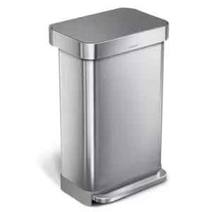 Simplehuman 45 Litre Pocket Liner Hybrid Stainless Steel Bin