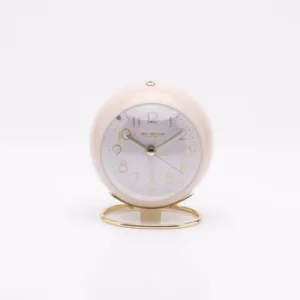 WILLIAM WIDDOP Cool Grey Metal Alarm Clock