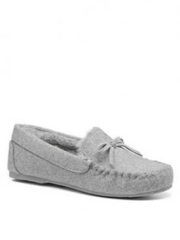 Hotter Cherish Slipper - Grey, Size 3, Women