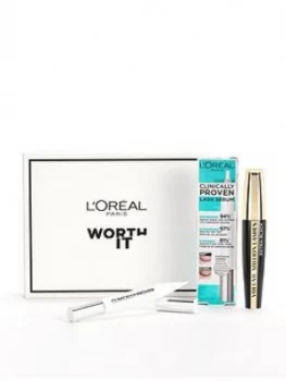 LOreal Paris LOreal Paris Lash Care Eye Makeup Kit: Clinically Proven Lash Serum And Volume Million Mascara