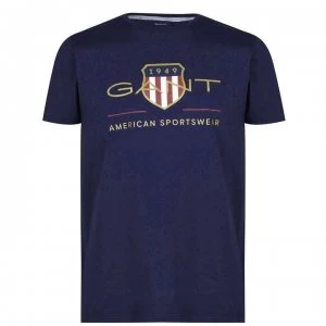 Gant Archive T Shirt - Navy 433