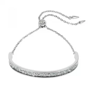 Ladies Adore Silver Plated Ultra Fine Rock Slide Bracelet