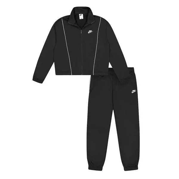 Nike Nsw Essential Pique Tracksuit Womens, Black/white/white