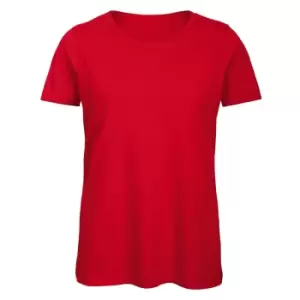 B&C Womens/Ladies Favourite Organic Cotton Crew T-Shirt (XS) (Red)