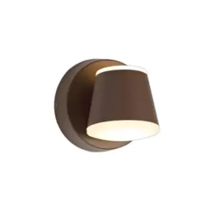 Luminosa Lighting - Wall Lamp, 2 x 6W LED, 3000K, 590lm, IP54, Dark Brown