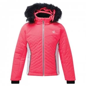 Dare2B Snowdrop Waterproof Ski Jacket - NeonPnk/Whte