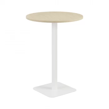 Contract 800MM High Table - Maple Top and White Base