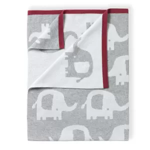 Clair De Lune Clair De Lune Eli the Elephant Reversible Blanket, Elephant