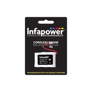 Infapower Rechargeable Ni-MH Battery for Cordless Telephones 3x 1/2 AA 3.6v 650mAh