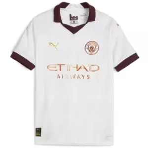 Puma Manchester City Away Shirt 2023 2024 Juniors - White