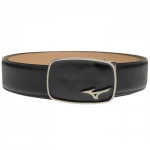 Mizuno Leather Logo Golf Belt - Black