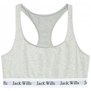 Jack Wills Dibsdall Heritage Racerback Bralet - Grey Marl