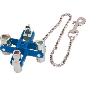 Draper Expert Master Utility Key with Key Chain and Belt Clip