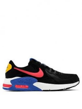 Nike Air Max Excee Trainer - Black/Red/Blue, Size 8, Men