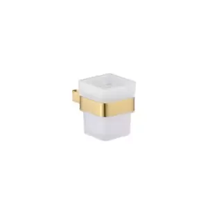 Arissa Brushed Brass Tumbler holder & cup