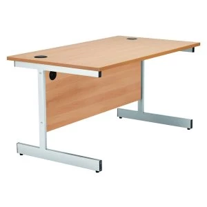 Jemini Beech 1600mm Rectangular Cantilever Desk KF838078