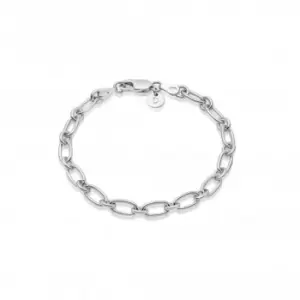 Stacked Linked Chain Sterling Silver Bracelet BRB8004_SLV