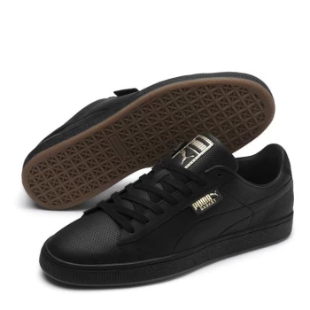 Puma Basket Classic Gum Trainers - Black/Gum