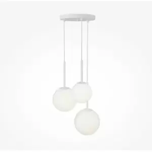 Maytoni Lighting - Maytoni Maytoni Basic Form Modern 3 Light Cluster Pendant Ceiling Light Matt White E14