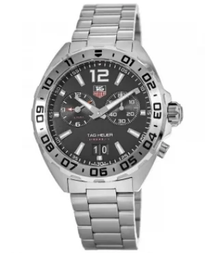 Tag Heuer Formula 1 Alarm 200 M Black Dial Steel Sports Mens Watch WAZ111A.BA0875 WAZ111A.BA0875