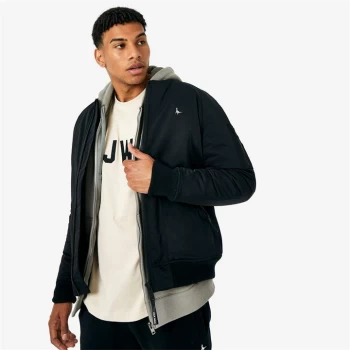 Jack Wills Eco Padded Bomber Jacket - Black