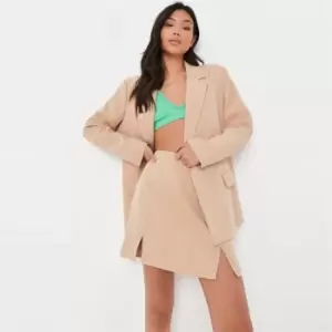 Missguided Tailored Double Breasted Blazer - Neutral