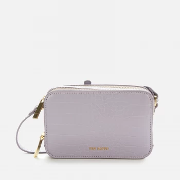 Ted Baker Womens Stina Double Zip Mini Camera Bag - Grey