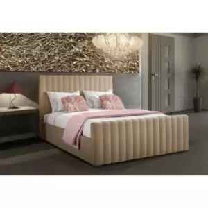 Envisage Trade - Keesa Contemporary Bed Frame - Plush Velvet, Super King Size Frame, Mink - Mink