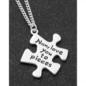 Jigsaw Silver Plated Necklace Nan