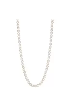 Gold Plate Cream Pearl Necklace