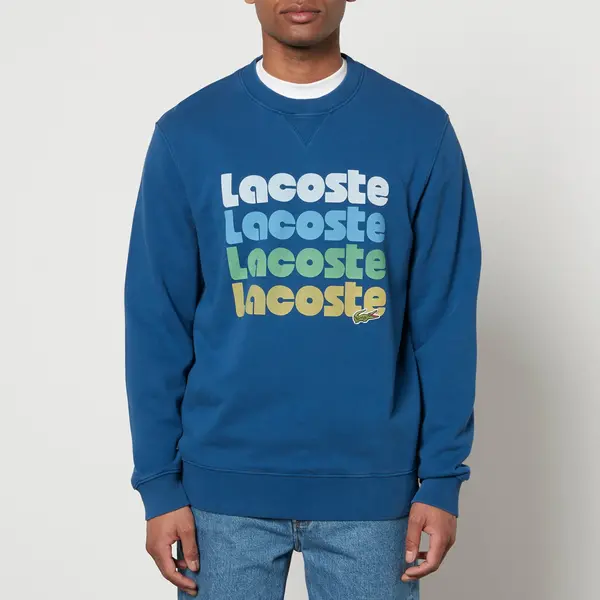 Lacoste Repeated Logo Cotton-Jersey Sweatshirt - XL