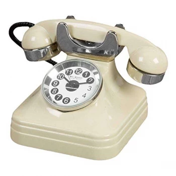 Miniature Clock - Cream Telephone