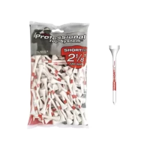 Pride Sports Pride PTS 2 1/8 Golf Tee Pack 120 Red