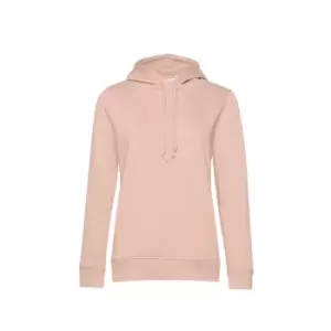 B&C Womens/Ladies Organic Hoodie (M) (Soft Rose)