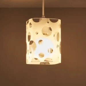 Bubbles Clear Frosted Etched cube Light shade D142mm