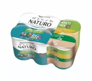 Naturo Variety Pack Cans in Gravy Adult Dog Food 6 x 390g