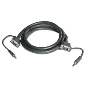 Kramer Electronics 15-pin HD + 3.5mm Audio Cable 1.8 m VGA (D-Sub) + 3.5mm Black