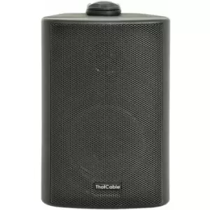 Loops - 6.5' 100V 8Ohm Outdoor Weatherproof Speaker Black 120W IP54 Rated Background