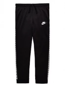 Nike Older Boys Nsw Repeat Poly Pant, Black/White, Size XS, 6-8 Years