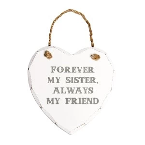 Sass & Belle Forever My Sister Heart Plaque